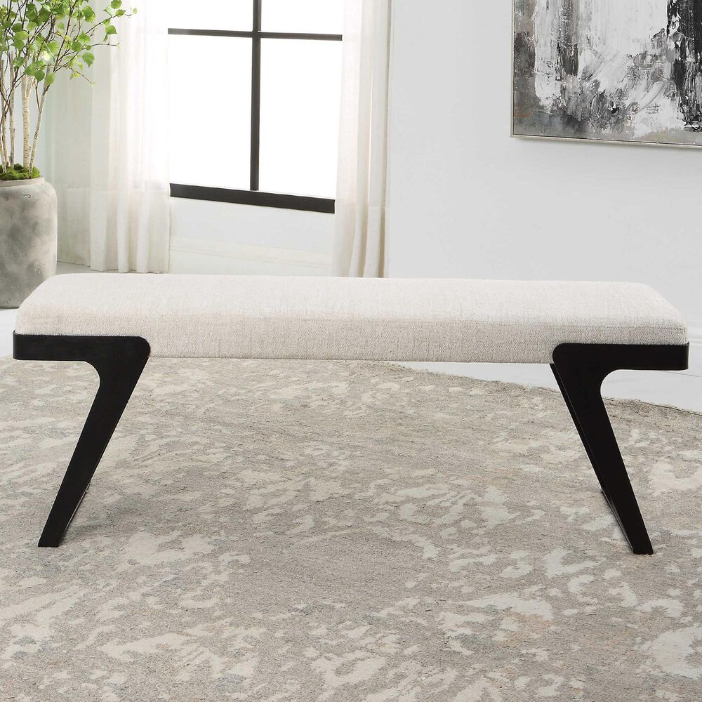 Uttermost Hover Bench in Black, , large