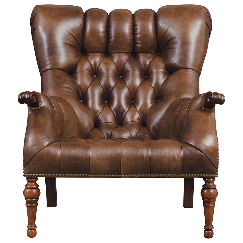 Stickley Furniture Fine Upholstery Leopold's Chair in Rialto Coffee, , large