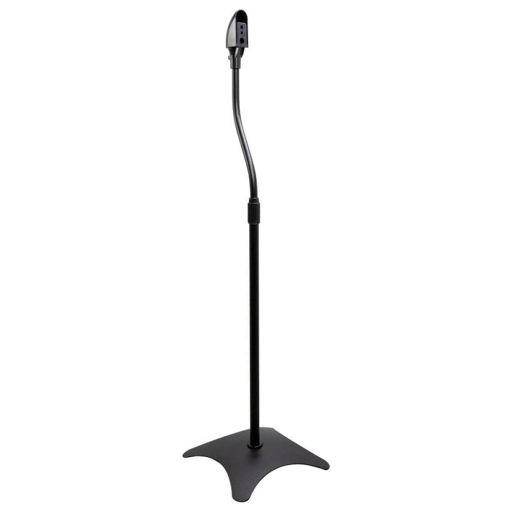 MetraAV Helios Adjustable Satellite Speaker Floor Stand in Black, , large