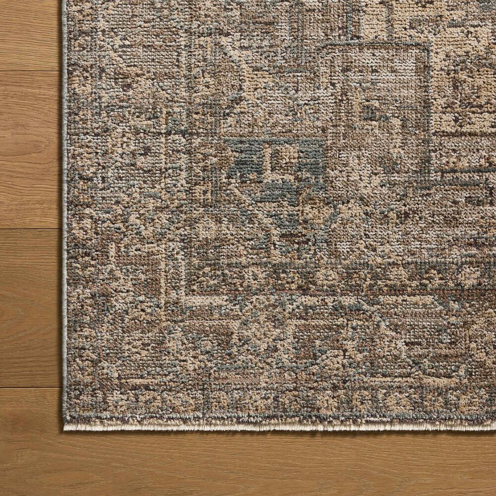 Loloi Priscilla Blue and Bark 2&#39;6&quot; x 7&#39;6&quot; Runner, , large