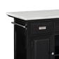 Steve Silver Aspen Kitchen Island in Ebony and White, , large