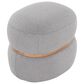 Lumisource Cinch Pouf Ottoman in Grey, , large