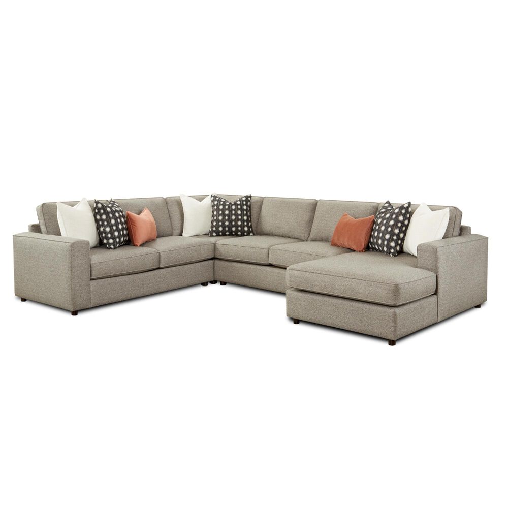 Xenia Contemporary 4-Piece Sectional in Monroe Ash, , large