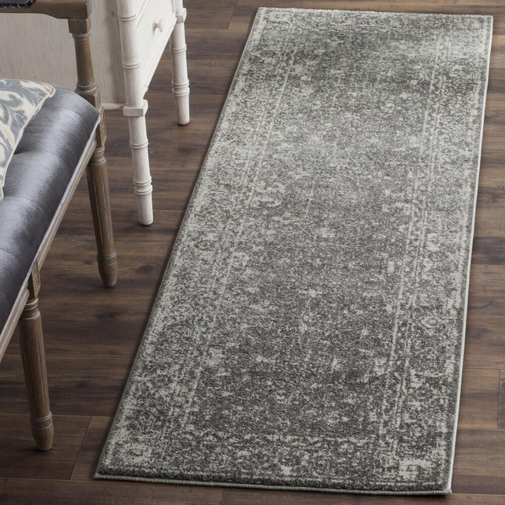 Safavieh Evoke EVK270S 2&#39;2&quot; x 19&#39; Grey and Ivory Runner, , large
