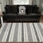 L&R Resources Sun Shower 8" x 10" Gray and Black Indoor/Outdoor Area Rug, , large