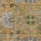 Dalyn Rug Company Silk Road Saffron, Gold, Copper, Gray, Olive and Fern 8" Round Area Rug, , large