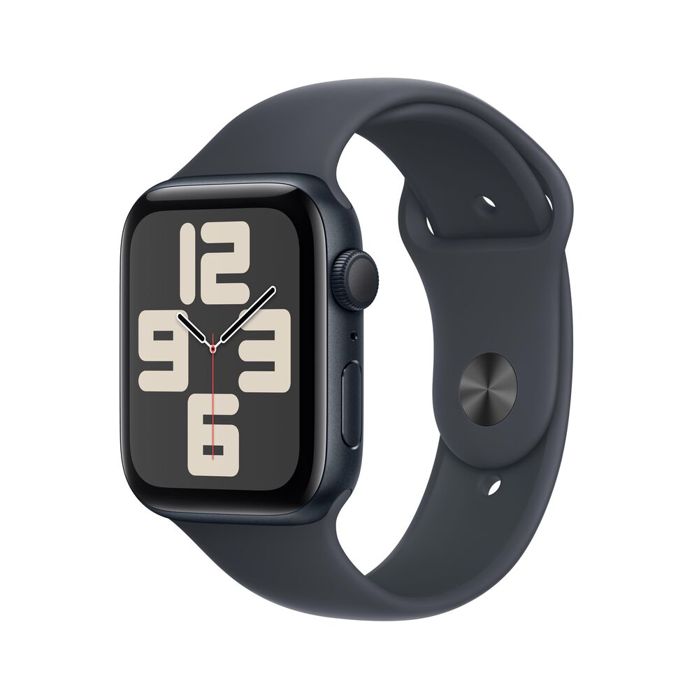 Apple Watch SE GPS 44mm Midnight Aluminum Case with Midnight Sport Band - M/L, , large