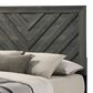 Crown Mark Valor Full Panel Bed in Grey, , large