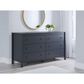 Ashley Simmenfort 6-Drawer Dresser in Navy Blue, , large