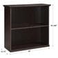 Valor Living Jefferson 2-Shelf Bookcase in Espresso, , large