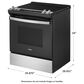 Whirlpool 4.8 Cu. Ft. Tall Range with Self Clean Oven Cycle in Stainless Steel, , large