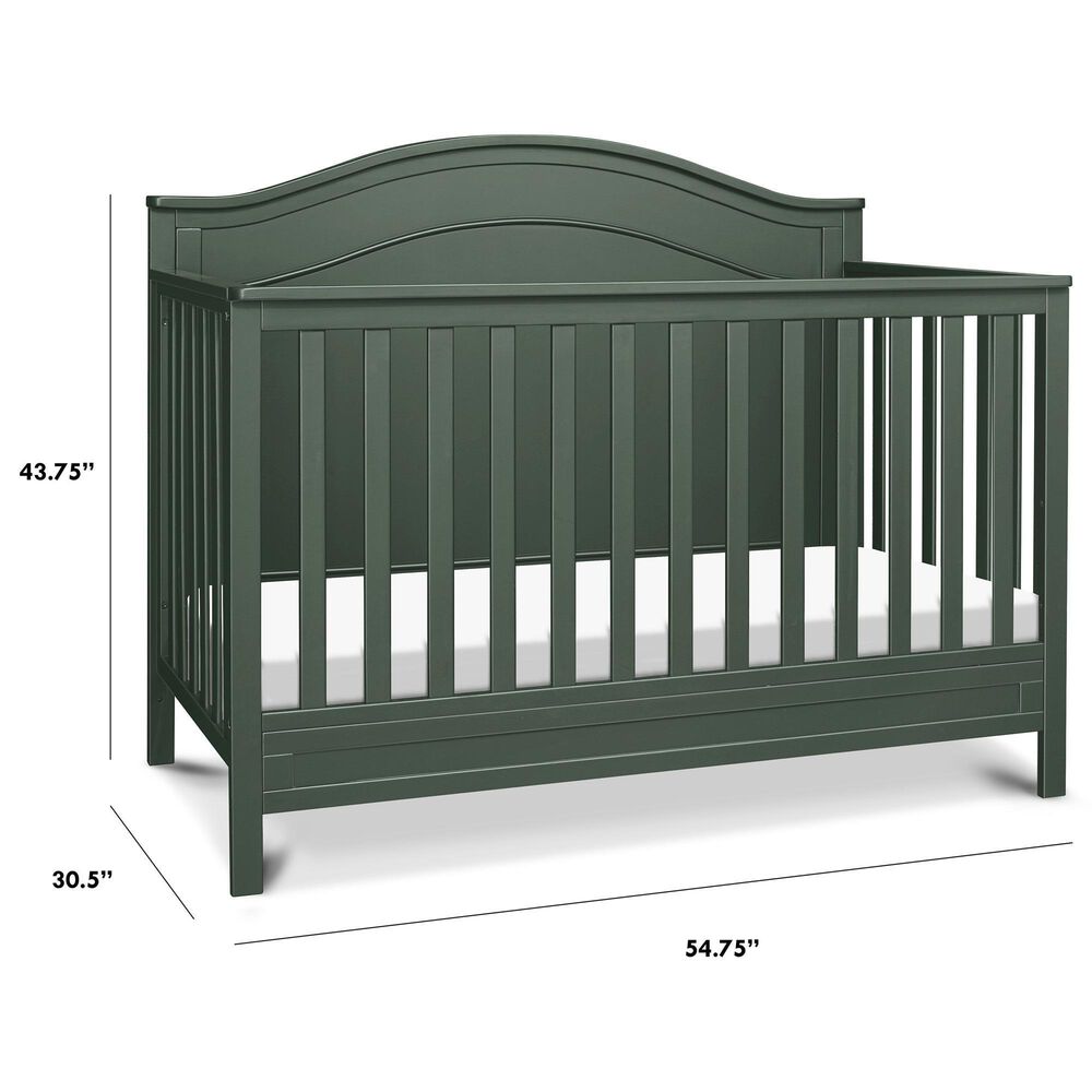 New Haus Charlie 4-In-1 Convertible Crib in Forest Green, , large