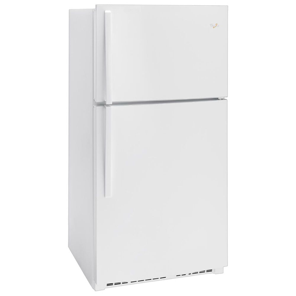 Whirlpool 21 Cu. Ft. 33&quot; Wide Top-Freezer Refrigerator with LED Interior Lighting in White, , large