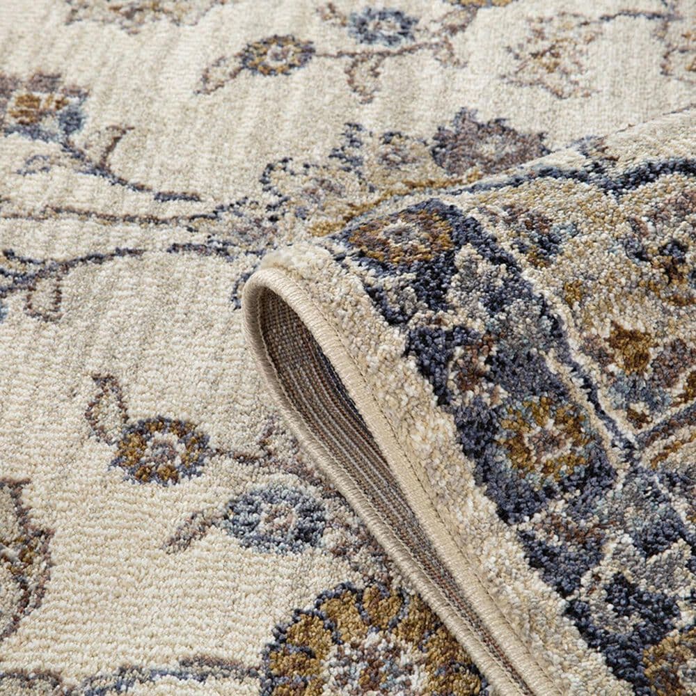 Amer Rugs Jordan 6&#39;7&quot; x 9&#39; Ivory and Charcoal Area Rug, , large