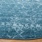 Safavieh Tulum 6"7" Round Turquoise and Blue Area Rug, , large