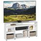 HOMLUX 47" Corner TV Stand in White, , large