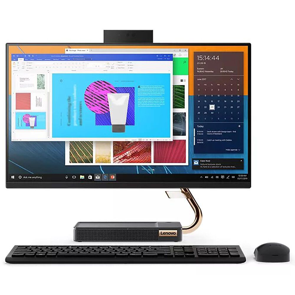 Lenovo 23.8" IdeaCentre Aio 5i All-in-One Computer | Intel Core i5-10400T - 8GB RAM - Intel UHD Graphics 630 - 1TB HDD + 256GB SSD in Black, , large