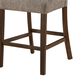 Modern Market Bar Stool with Dark Brown Fabric Seat, , large