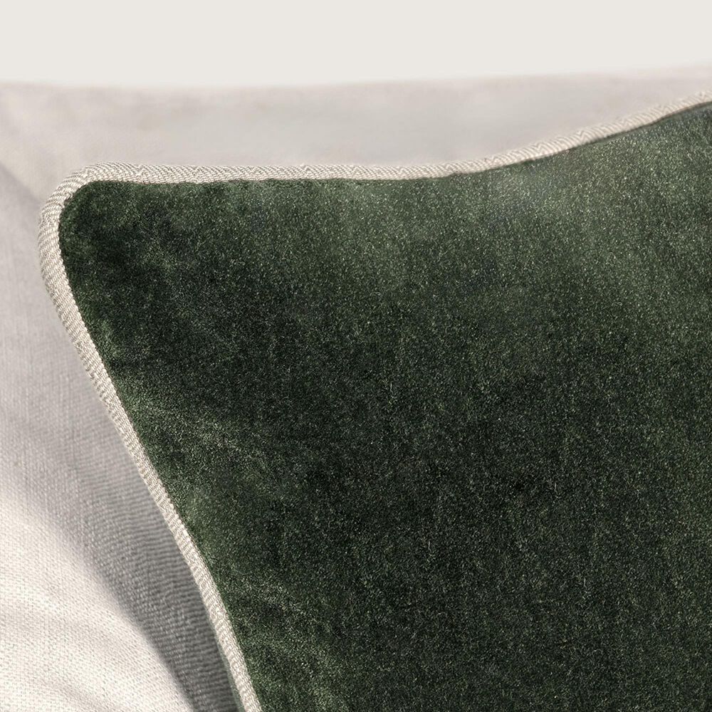 Classic Home Heirloom 22&quot; x 22&quot; Throw Pillow in Forest Green and Natural, , large