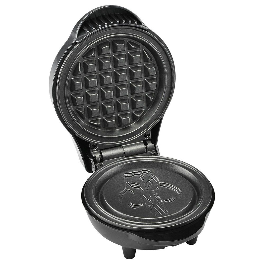 Disney 4" Round The Mandalorian Mini Waffle Maker in Silver, , large