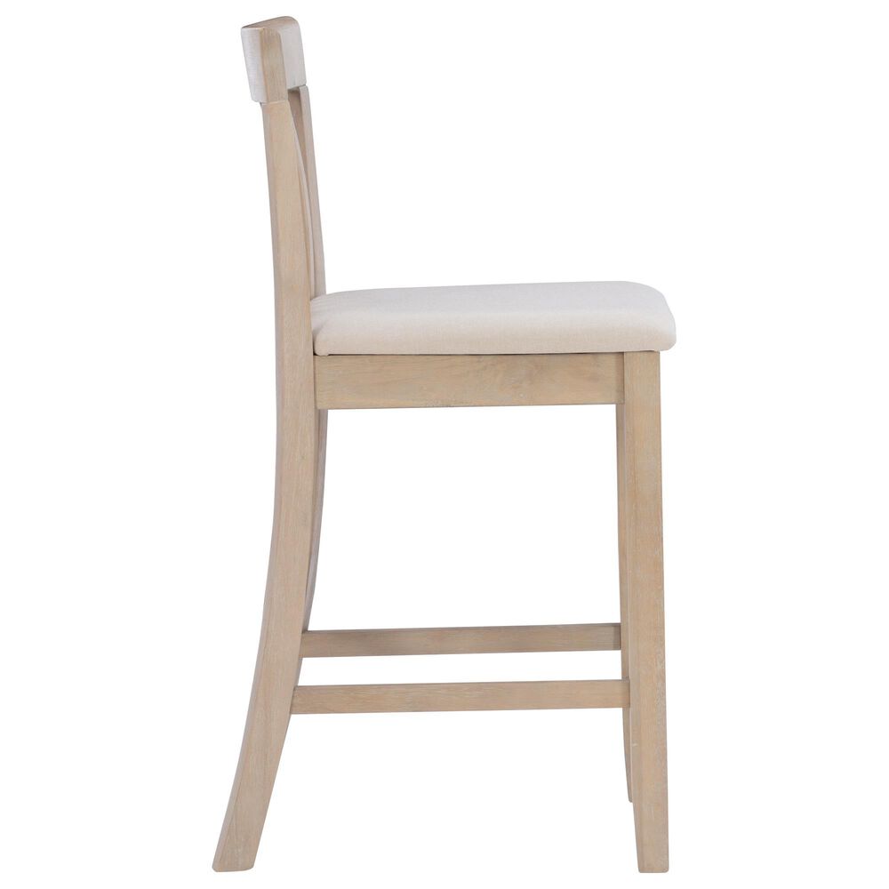 Linon Home Decor Torino Craftsman Counter Stool in Grey Wash, , large