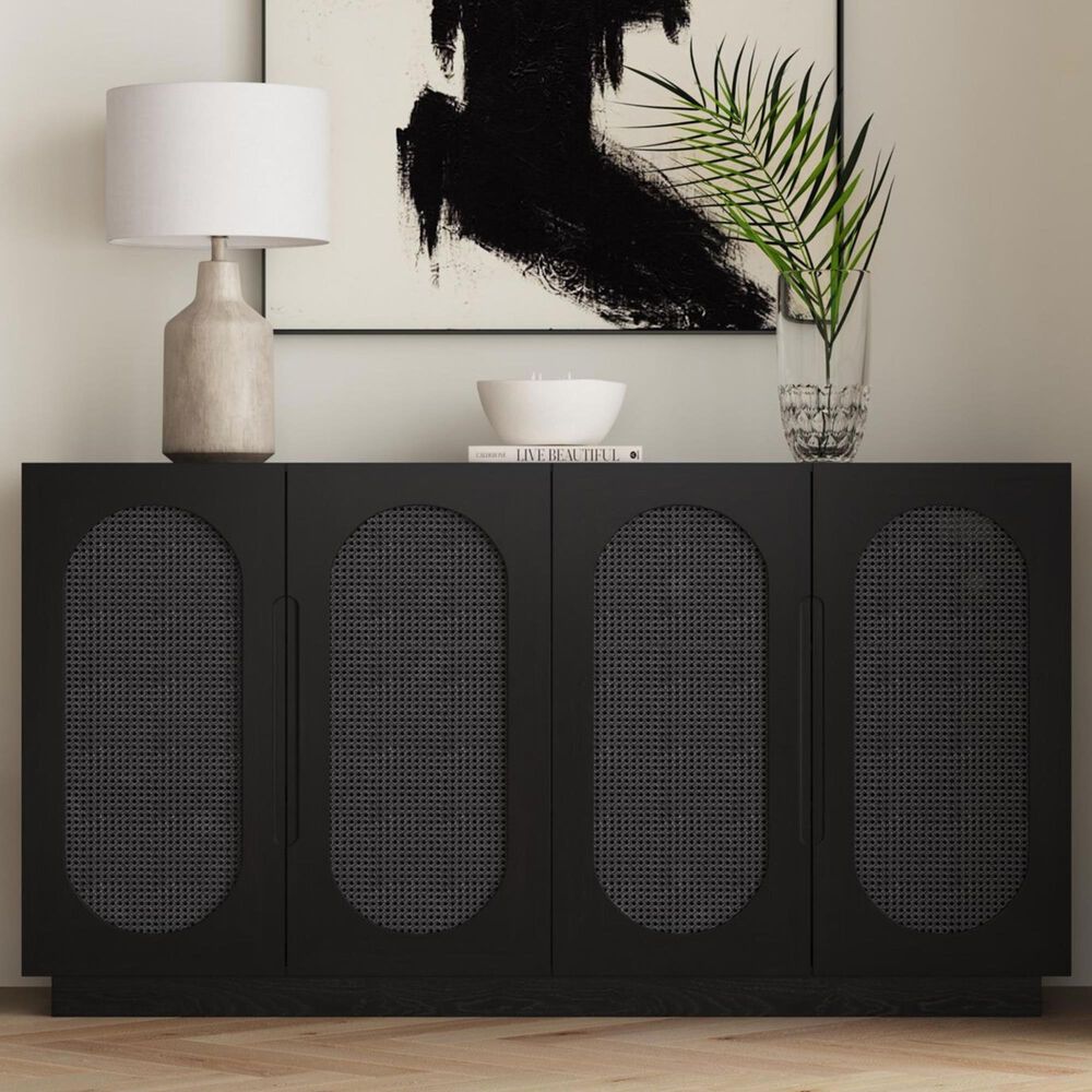 Mayberry Hill Bahama Breeze 4-Door Server in Black, , large
