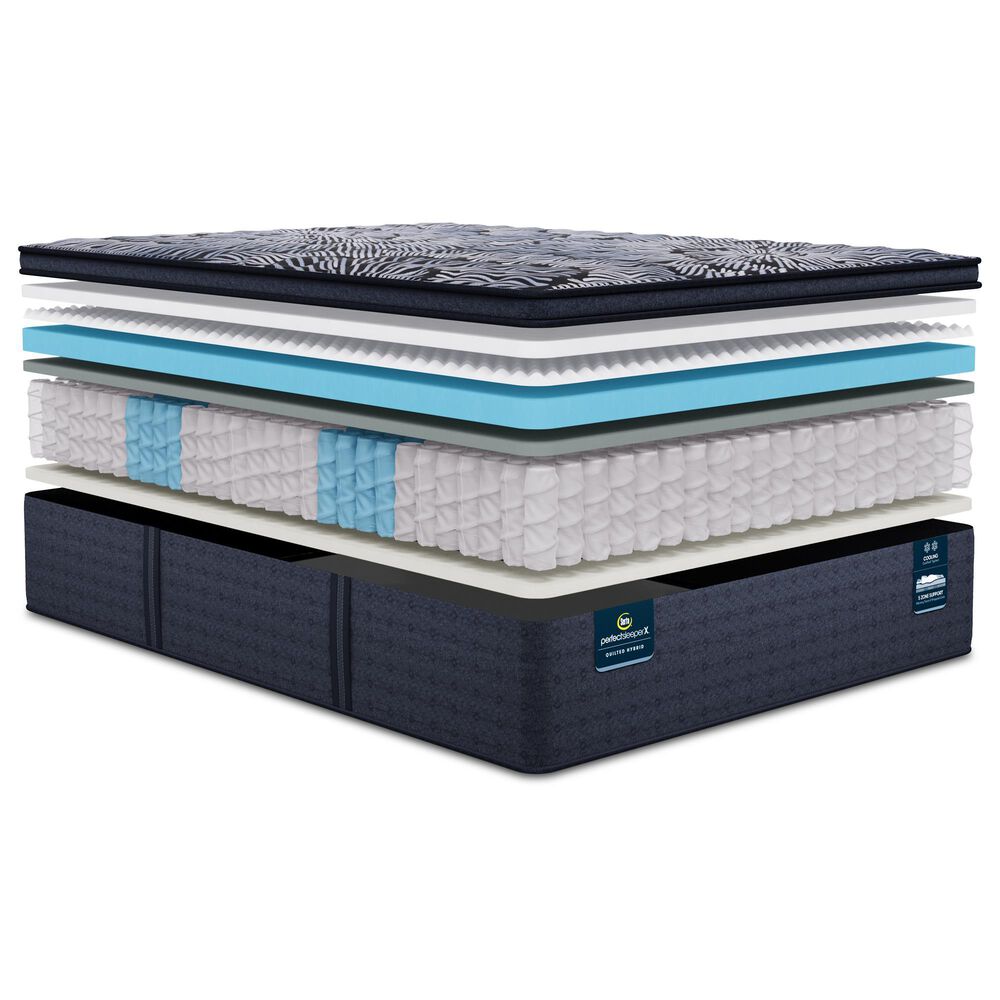 SERTA Lexton Med PT King Mattress with High Profile Box Springs, , large
