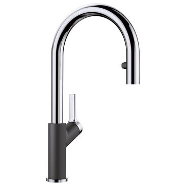 Blanco Urbena 1.5 GPM Pull-Down Kitchen Faucet in Chrome and Anthracite, , large