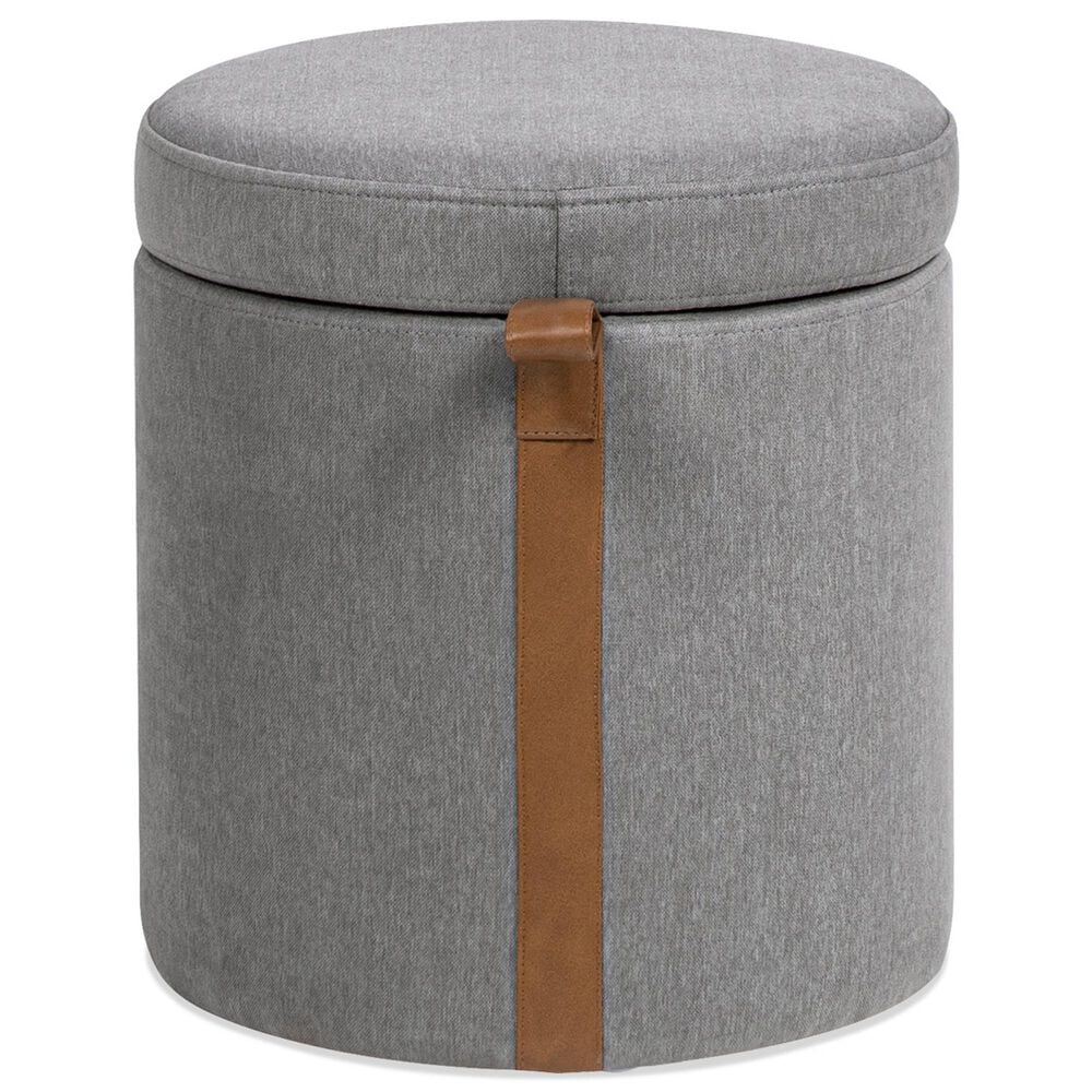 Jennifer Taylor Home Brandy Ottoman with Storage in Uptown Gray, , large