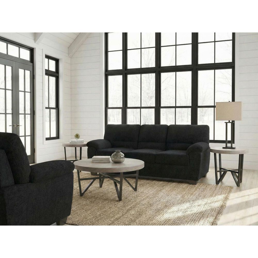 Ashley SimpleJoy, Deanlee and Aniela 7-Piece Living Room Set in Onyx, , large