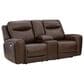 Ashley Gravier Power Reclining Loveseat with Console and Adjustable Headrest in Cordova, , large