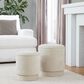 Lumisource Marla 2-Piece Upholstered Ottoman Set in Beige, , large