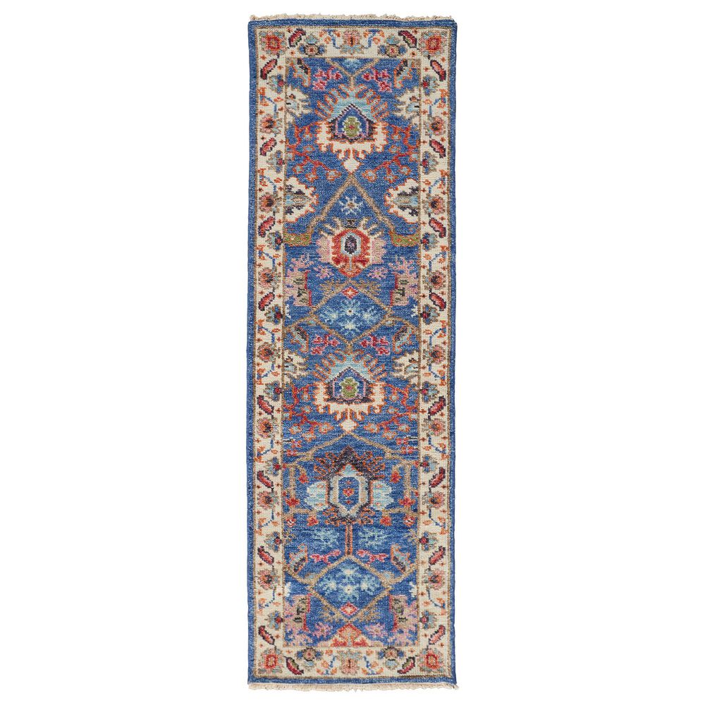 Feizy Rugs Beall 2'6" x 8' Blue Runner, , large
