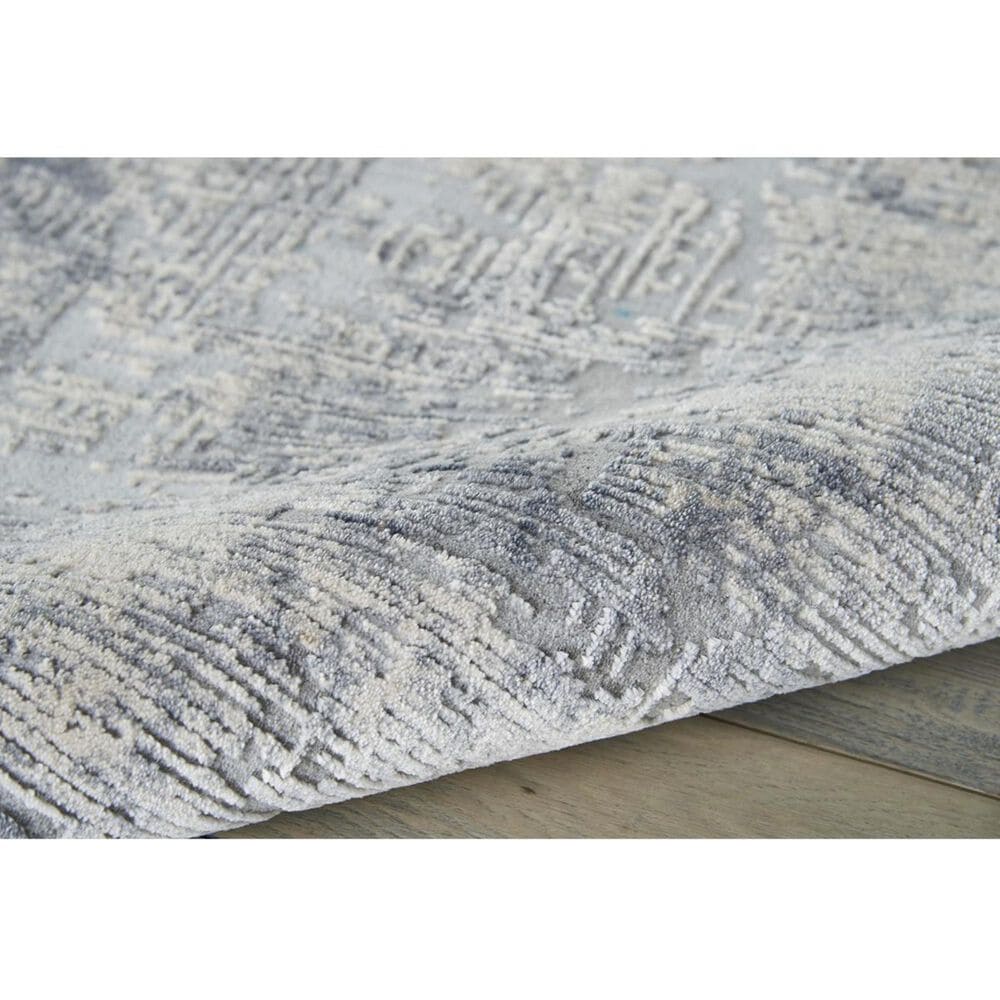 Nourison Rustic Textures RUS01 2&#39;2&quot; x 7&#39;6&quot; Grey and Beige Runner, , large