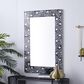Maple and Jade 30" x 47" Wall Mirror in Black and White, , large