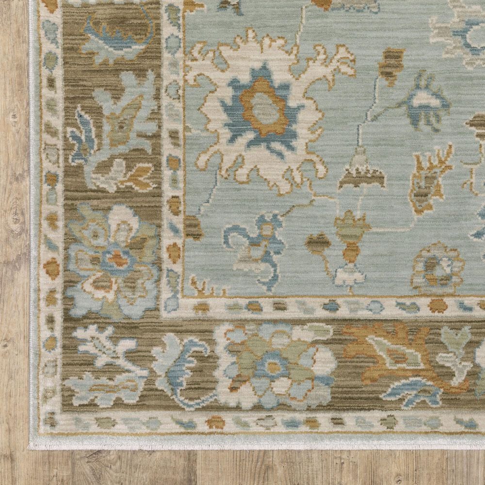 Oriental Weavers Maeve MAE06 Blue and Rust 2'3" x 7'6" Runner, , large