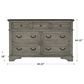 Ashley Lodenbay 7 Drawer Dresser in Antiqued Gray and Walnut Brown, , large