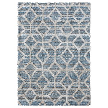 Feizy Rugs Mynka 2"6" x 8" Blue Runner, , large