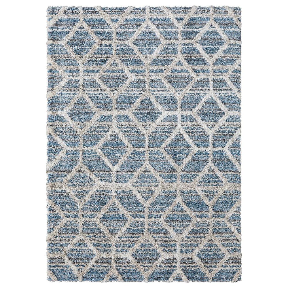 Feizy Mynka 2"6" x 8" Blue Runner, , large