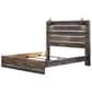 Ashley Drystan King Panel Bed in Rustic Brown, , large