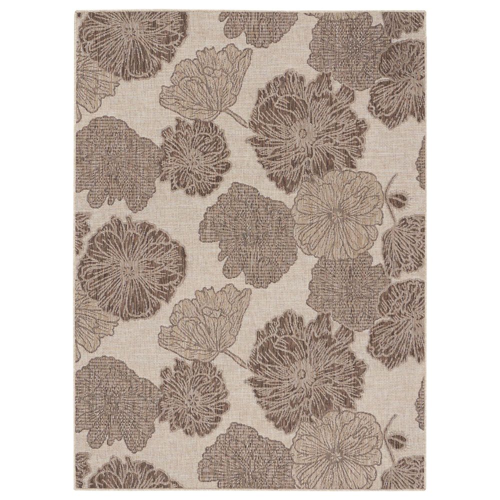 Nourison Garden Oasis Natural 4&#39; x 6&#39; Indoor/Outdoor Area Rug, , large