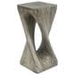 Hearth and Haven Outdoor End Table with Twist Design in Grey, , large
