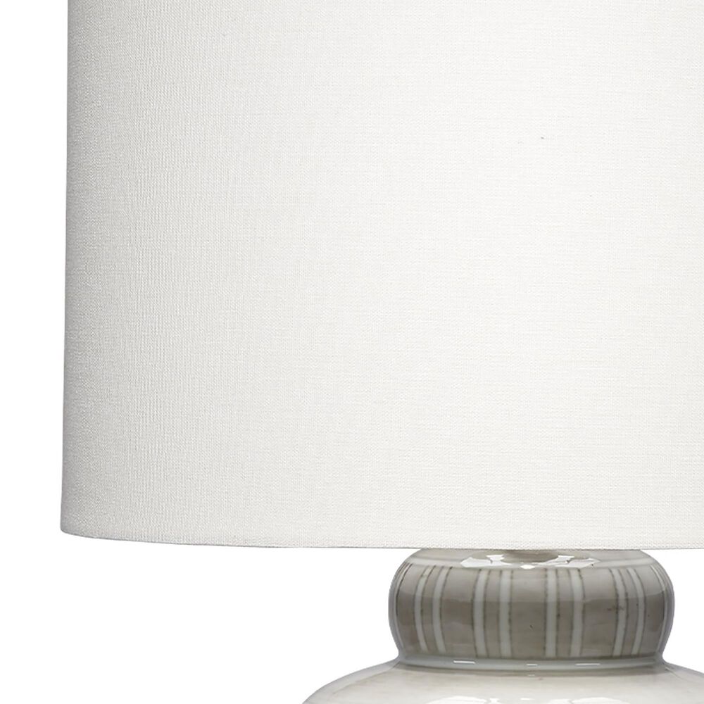 Splendor Living Bridgeport Table Lamp in Light Grey and White, , large