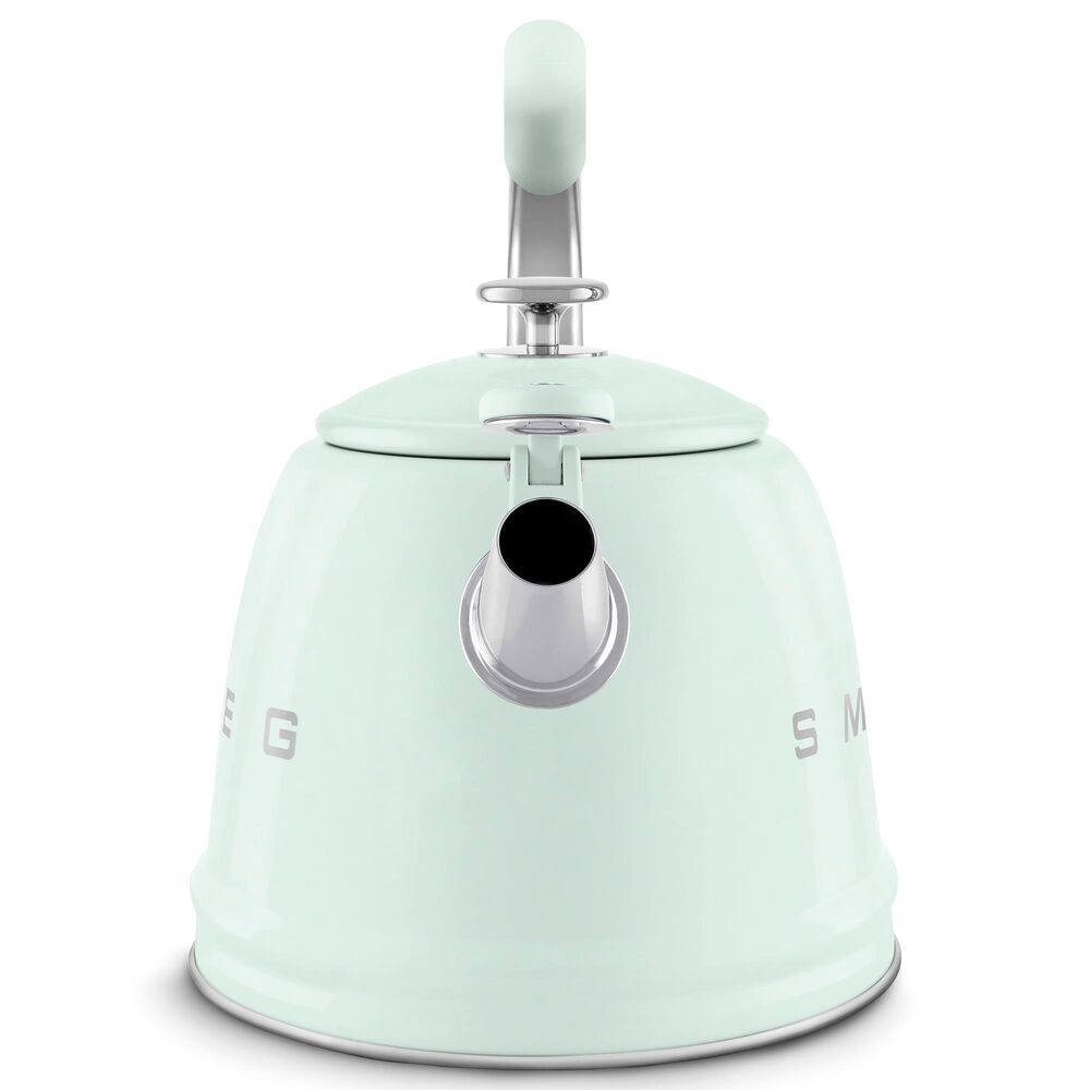 SMEG 2.3L Retro Style Electric Whistling Kettle in Pastel Green, , large