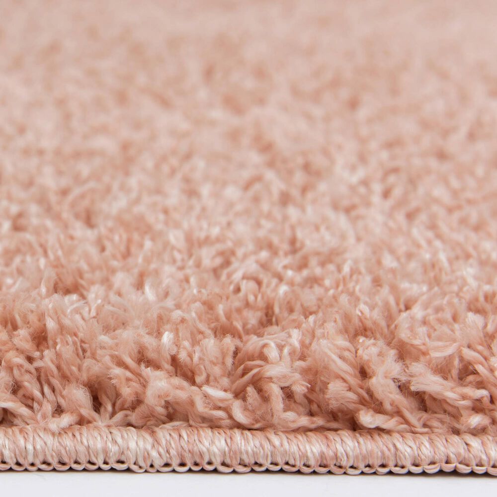 Central Oriental Geneva Shag 5&#39; x 7&#39; Blush Area Rug, , large