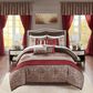 Hampton Park Delaney 24-Piece King Room in a Bag in Red, , large