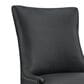 Modway Marquis Faux Leather Dining Chair in Black, , large