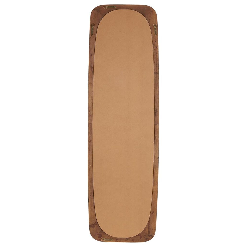 Maple and Jade 71" Oval Wall Mirror in Dark Brown, , large