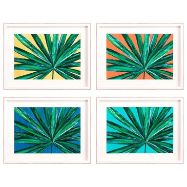 Paragon Tropical Palms 20" x 26" Wall Art in Yellow and Green (Set of 4), , large