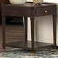 Slatehouse Carrington End Table in Dark Brown and Antique Gold, , large
